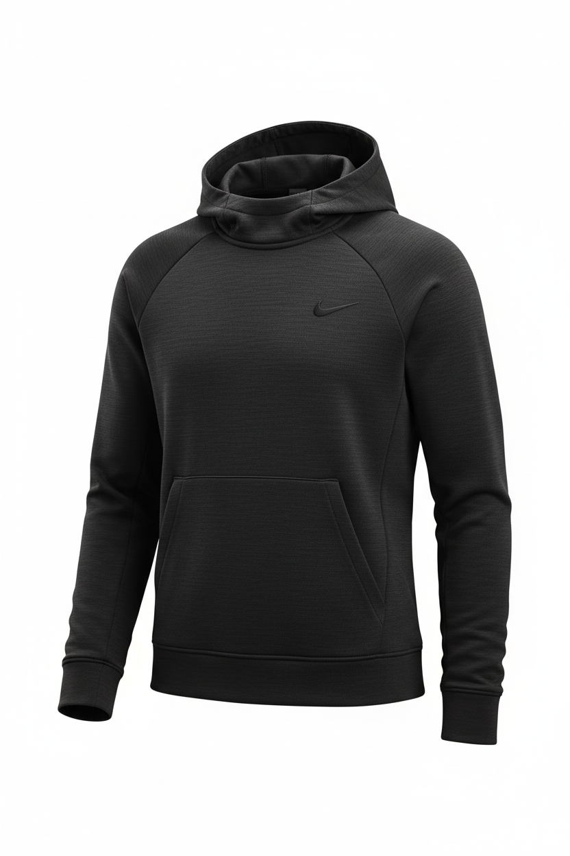 Black Hoodie Front View